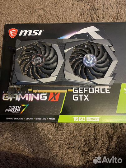 Видеокарта MSI GeForce GTX 1660 super Gaming X