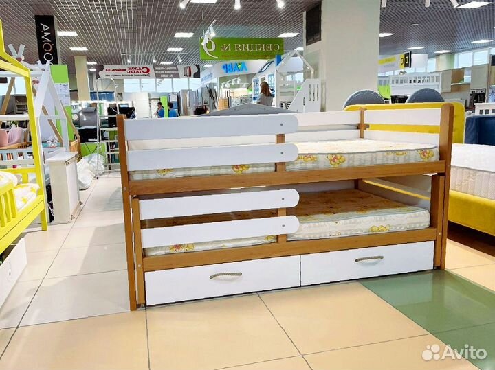 Кровать из бука выдвижная