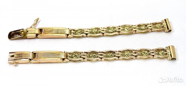 Женский золотой часовой браслет