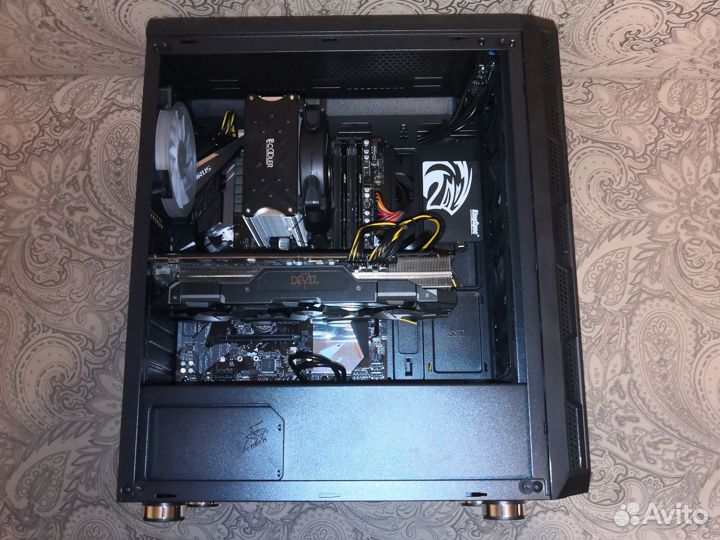 Пк Razen 9 3900/32Гб/ssd512/hdd2Тб/RX5700XT 8Гб