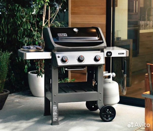 Гриль газовый Weber Spirit II E-310 GBS, черный