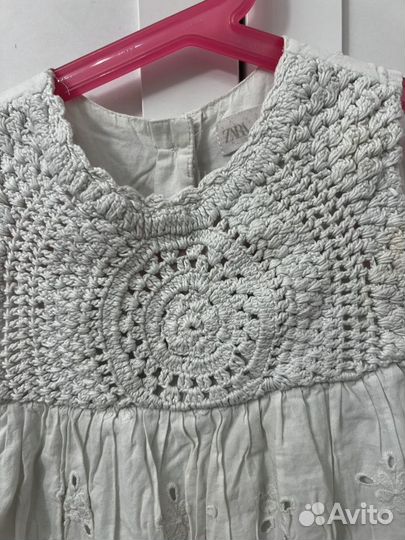 Белое Летнее платье для девочки H&M