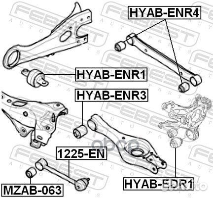 Рычаг KIA ceed 06/hyundai I30 зад.подв.лев/прав