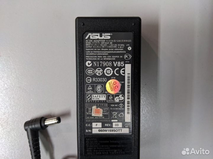 Зу для ноутбука asus sadp-65JH BB 19V 3.42A