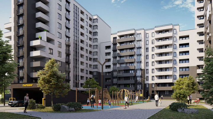 1-к. квартира, 44,8 м², 3/12 эт.