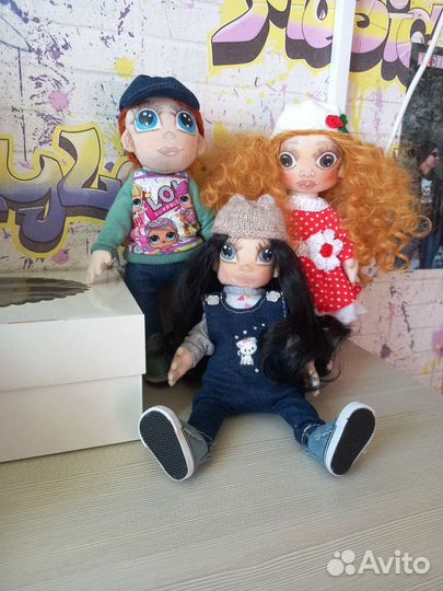 Текстильная интерьерная кукла