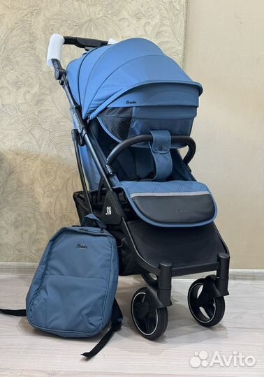 Коляска babalo 2024 бабало 24 новая синяя