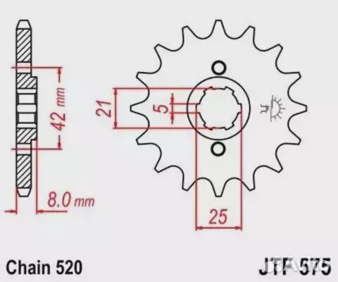 Звезда ведущая JTF575 15