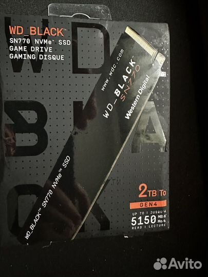 SSD M.2 накопитель WD Black SN770 2000 гб 2TB