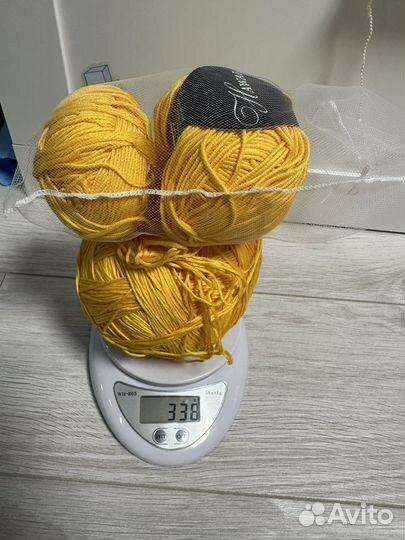 Пряжа для вязания хлопок мерсеризованный