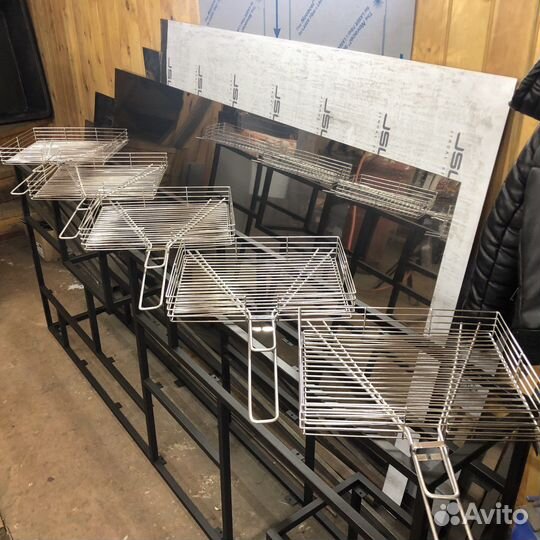 Решетка гриль из нержавейки 400х300мм