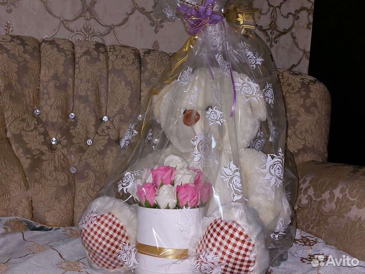 Большой плюшевый мишка новый