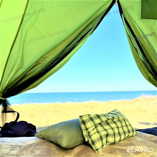 Шатер палатка туристическая 2 в1 с полом