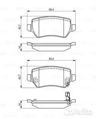Дисковые колодки задние premium2