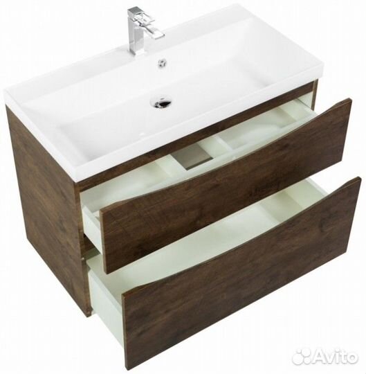 Мебель для ванной BelBagno Marino-H60 90-BB900/450-LV-MR-AST Rovere Moro