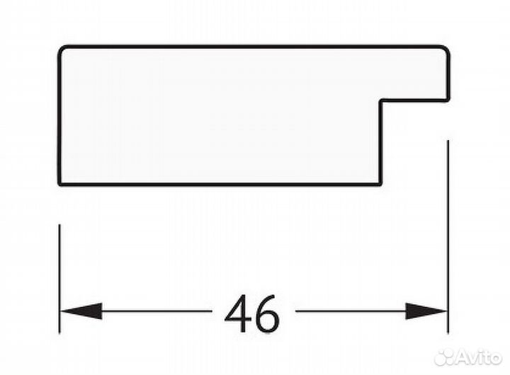 Зеркало Evoform Definite 141х51 BY 3098 в багетно