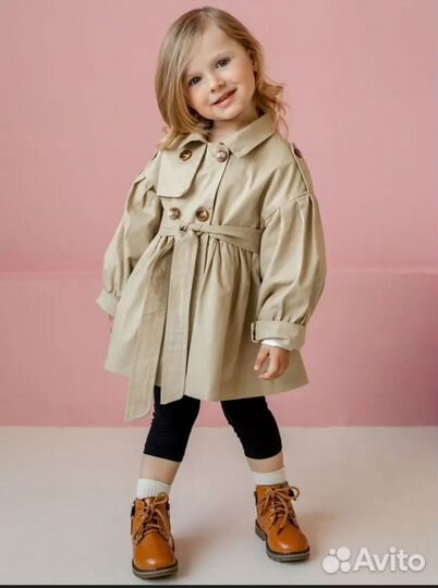Новый Плащ тренч для девочки, 92