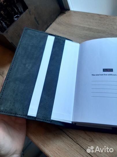 Кожаный блокнот ручной работы