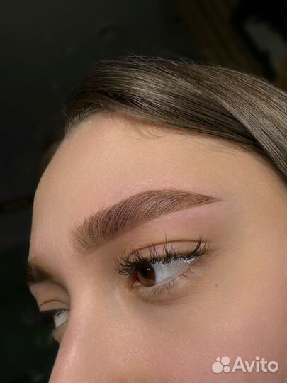 Ламинирование бровей, окрашивание, коррекция