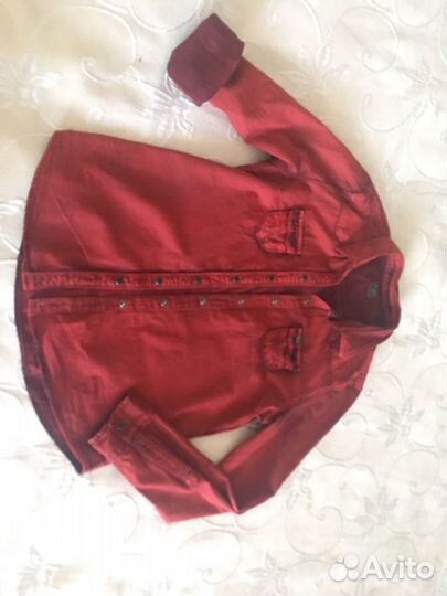 Джинсовая рубашка на подростка