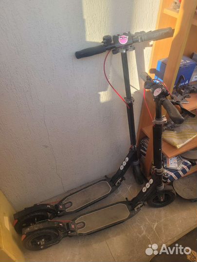 Самокат black aqua