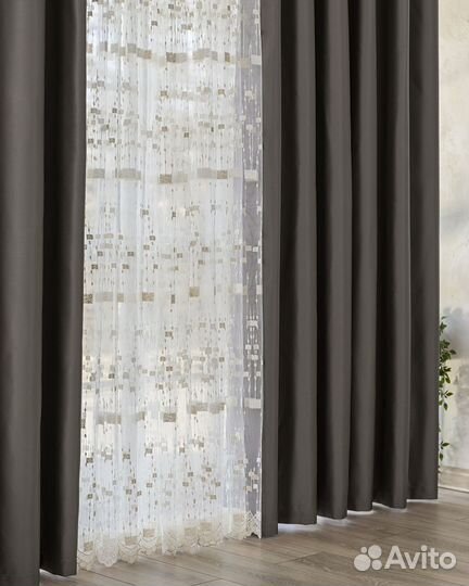 Шторы Адора мускат новые на окна пошив