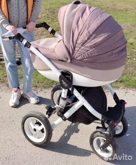 Коляска 2 в 1 bebe mobile mario + автолюлька