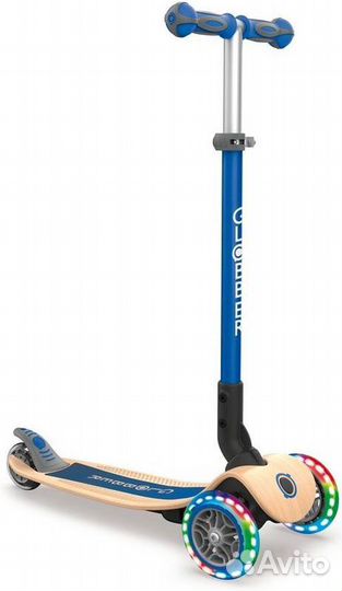 Самокат трехколесный Globber primo foldable wood l