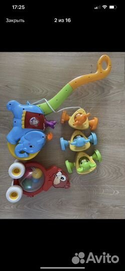 Игрушки каталка сортер погремушка