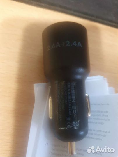 Автомобильное зу 2usb interstep