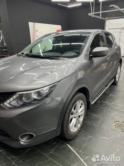 Силовые пороги Nissan Qashqai 13-18 подножки