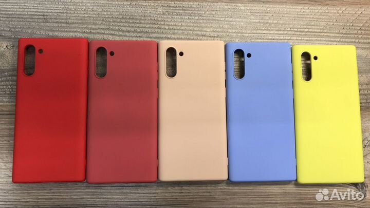 Силиконовые чехлы Samsung Note 10