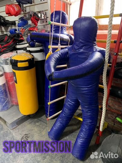 Манекен для борьбы синий