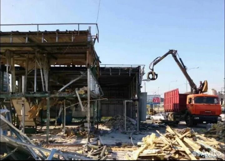 Демонтаж металлоконструкций газорезка