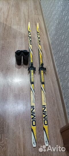 Лыжи беговые 190 см с ботинками 37 р-р