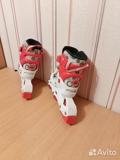 Роликовые коньки детские, размер стельки 16см