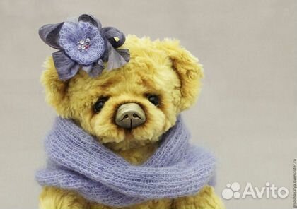 Коллекционная Игрушка мишка Тедди