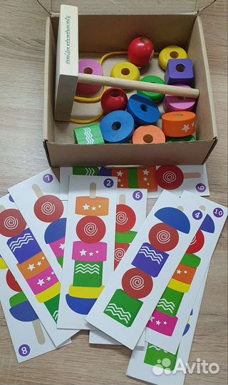 Пирамидка геометрическая (краснокамская игрушка)