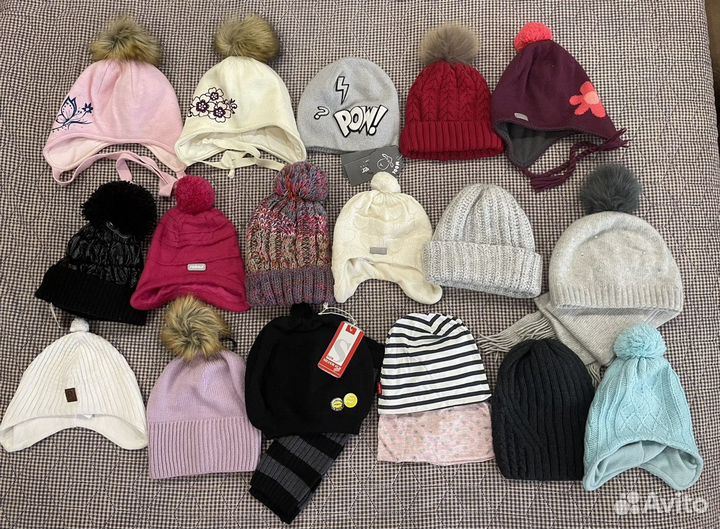 Шапки для девочки Reima, Gulliver, Gusti, Lassie