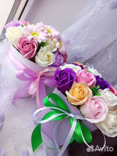 Мыльные розы букеты