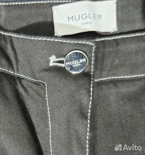 Джинсы Mugler Paris, XS, Оригинал, Чёрные