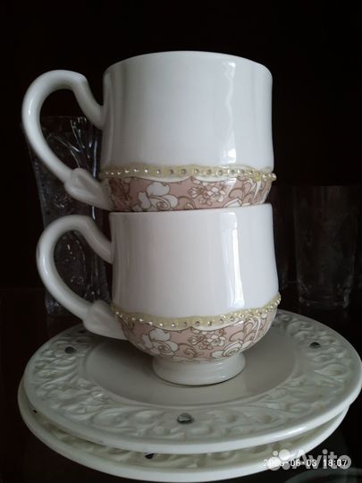 Кофейная пара Ажур