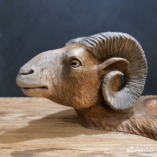 Доска поднос - блюдо для подачи мяса шашлыка Баран