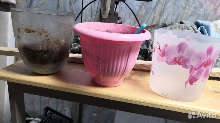 Горшок пластик