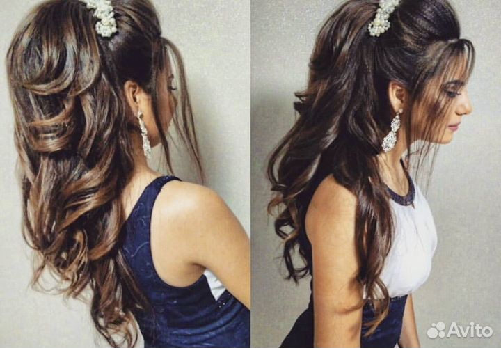 Макияж и прическа полный образ