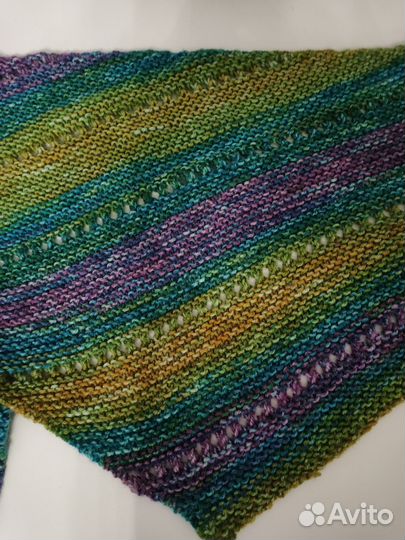 Вязаный бактус (косынка)