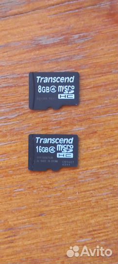 Карта памяти MicroSD 16 GB Transcend