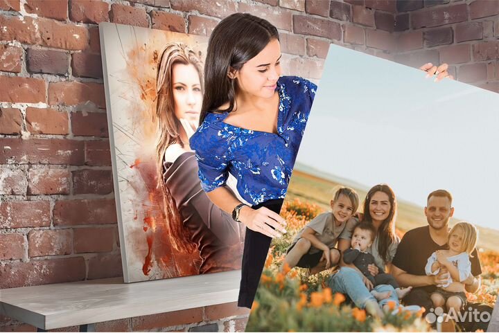Печать фото на холсте