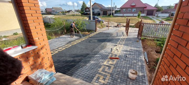 Укладка брусчатки