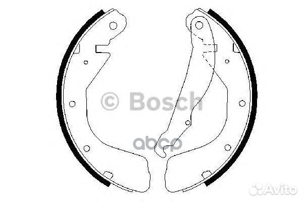 Колодки тормозные барабанные зад 09864872